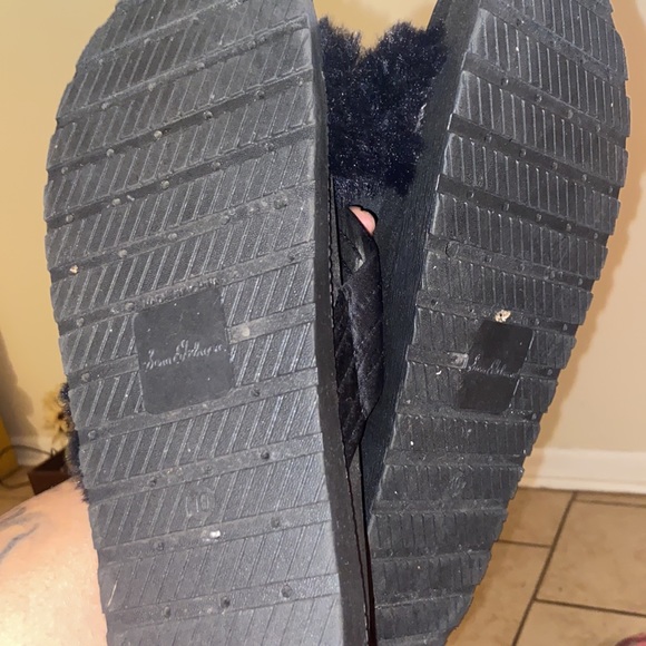 Women cross fur slides - Picture 2 of 4